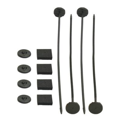 Derale Transmission Oil Cooler Mounting Kit 13001; Black Nylon / Rubber 4/pcs