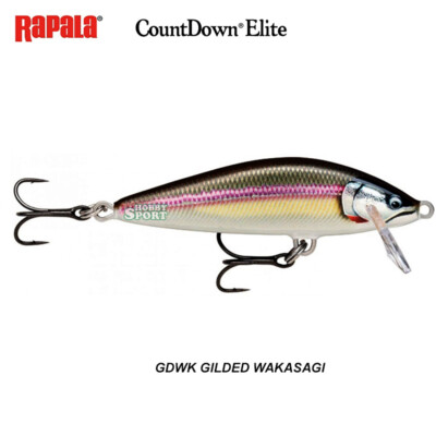 RAPALA COUNTDOWN ELITE CDE75 col GDWK GILDED WAKASAGI 10 GR SINKING  SPINNING