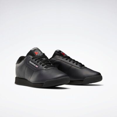 BRAND NEW! REEBOK CLASSIC PRINCESS WOMENS TRAINING SNEAKER BLACK (7344)
