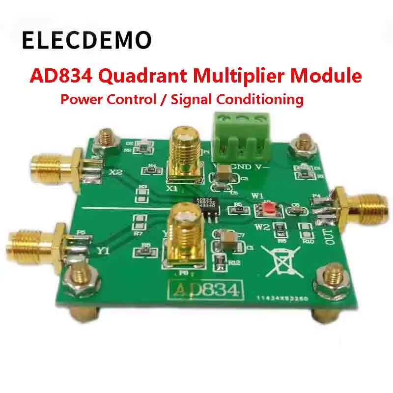AD834 Four Quadrant Multiplier Module Signal Conditioning Power Control Double F