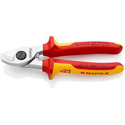 KNIPEX 95 16 165 SBA 6 1/2'' Cable Shears 1,000V Insulated