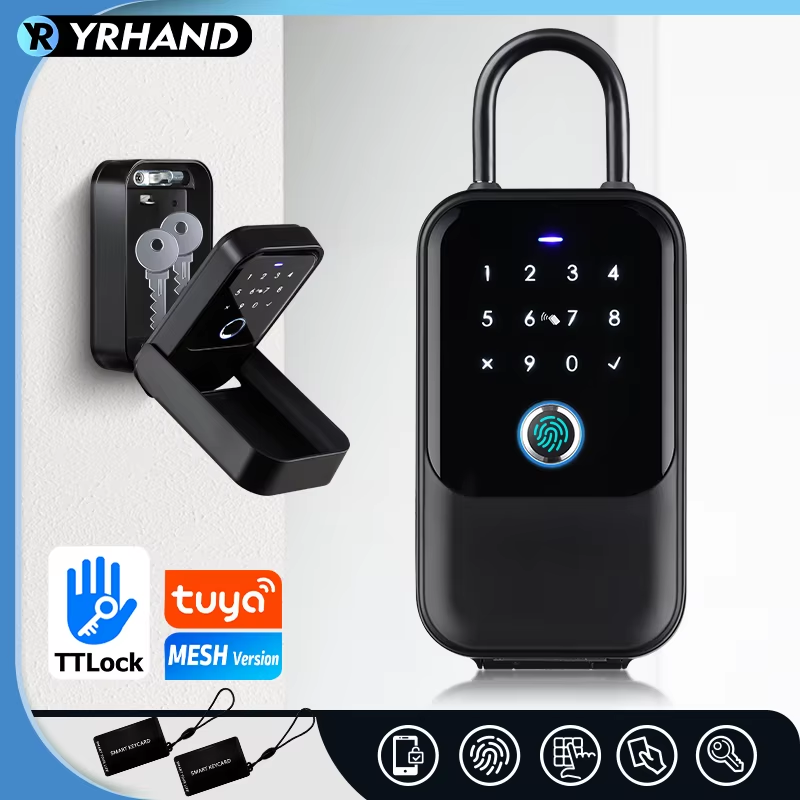TTlock Smartkey Lock Box Wireless Electronic Key Safe with Digital Code App Cont