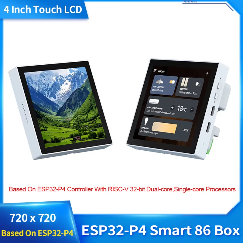 ESP32-P4 Smart 86 Box 4Inch Development Board 720x720 5-Point Touch Display with