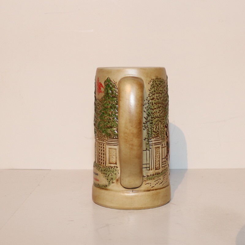 1976 Budweiser Beer Clydesdale Mug - Grants Farm CS15 - Upper Eagle