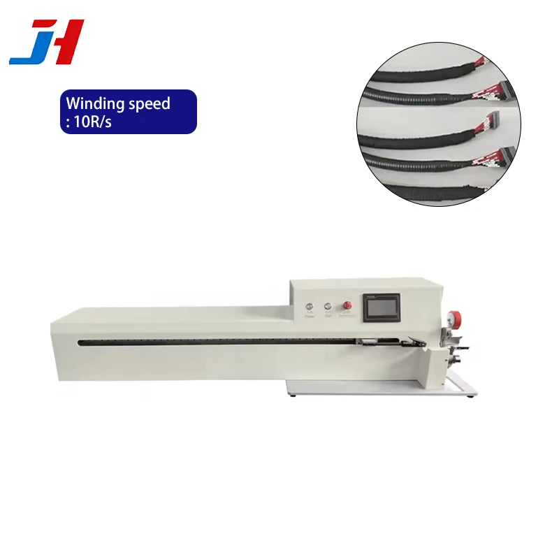 JH-1865 Automatic Traction Tape Wrapping Machine 40mm Max Wire & Touch Screen Fu