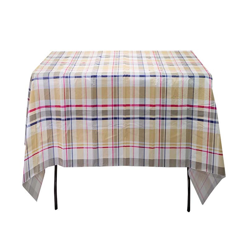 Heavy Duty Vinyl Tablecloth Flannel Backed 52x52" Waterproof Oilproof Tablecover