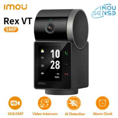 Imou Rex VT 5MP Wifi Video Intercom Camera Smart Home Alarm Clock Auto Tracking