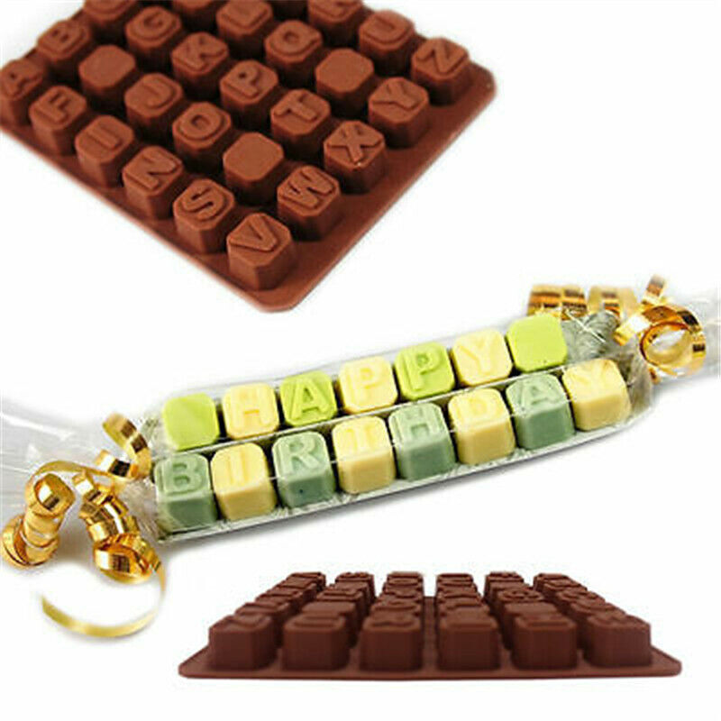 Fondant Mould Chocolate  Letter Letter Alphabet Cake Baking Mold Silicone