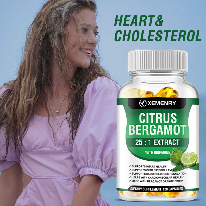 Citrus Bergamot Capsules 1500mg - 25:1 Extract, Organic Chol