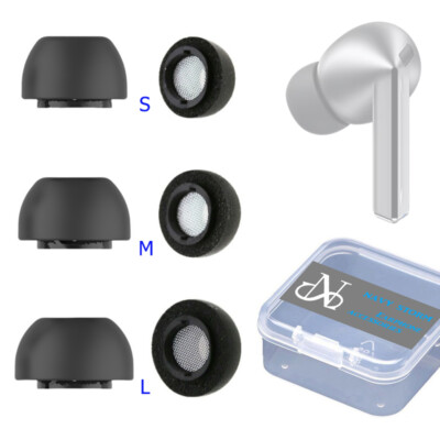 3 Pairs Eartips for Samsung Galaxy Buds 3 Pro Memory Foam Tips Soft Earpads
