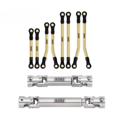 INJORA Brass High Clearance Links Kit V2 Drive Shafts for TRX4M Defender Bronco