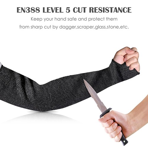 Cut Proof Cut Heat Resistant Sleeves Gloves Outdoor Work Safety Protective Arm