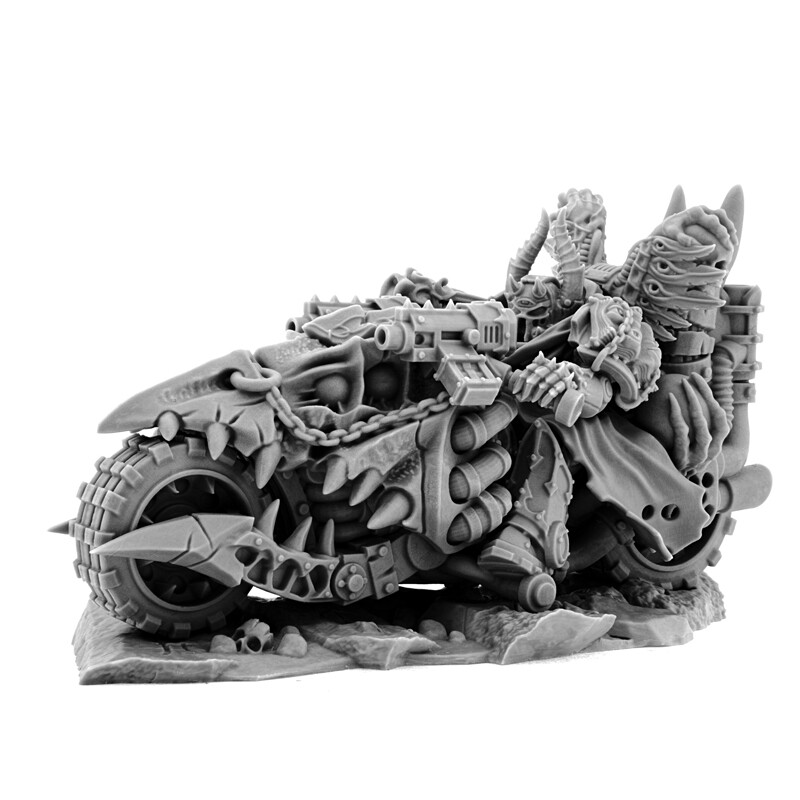 Эксклюзивный 28-миллиметровый байкер Chaos Space Marine Sorcery Rider для военных игр, 40 тысяч 