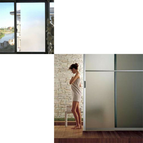 Waterproof Frosted Privacy Frost Home Bedroom Bathroom Glass Window Film Sticker