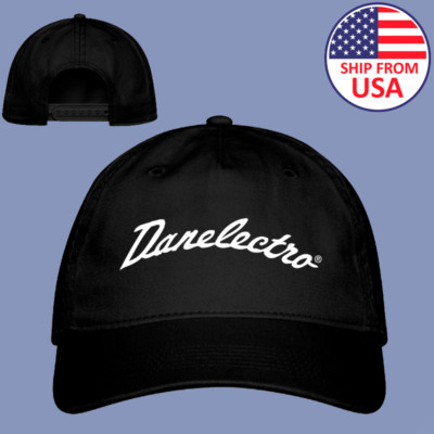 Danelectro Guitars Adjustable Black Organic Cap Hat Size Adult