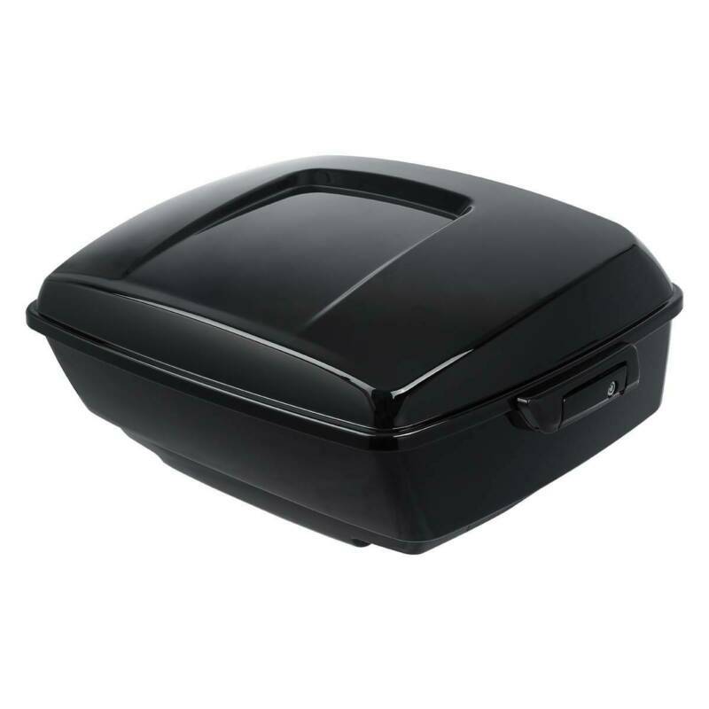 Black King Pack Trunk Top Luggage Rack For Harley Tour Pak Road Glide 14-24 23
