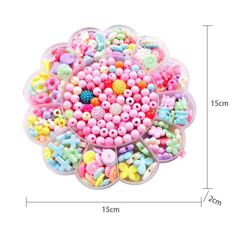 Bracelet Craft Make Own Beads Jewellery Making Set Box Kit For Kids DIY Gifts