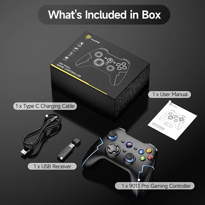 EasySMX 9013 Pro 2.4G Wireless Gamepad, Bluetooth Gaming Controller 