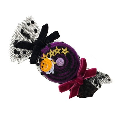Traceless Hairclip Novelty Halloween Theme Candy Hairclip Girl Hair Styling Tool