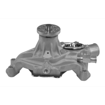 Tuff Stuff Water Pump 1635N; High Volume As Cast Aluminum Short for SBC