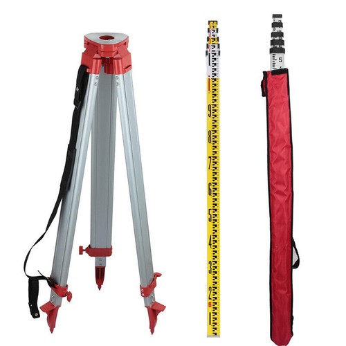 For Laser Level Transits W/ 5m Staff Telescoping 5 Section