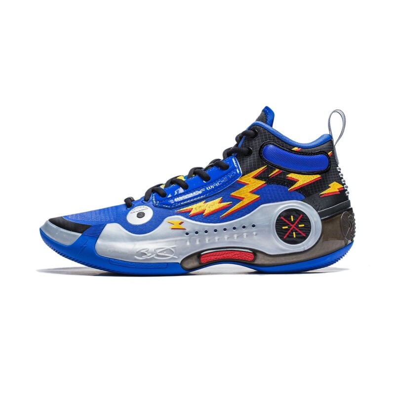 Pre-owned Li-ning Way Of Wade 10 & Wow 10-element Men's Mid Top Basketball Shoes Abas115-7 In Blue
