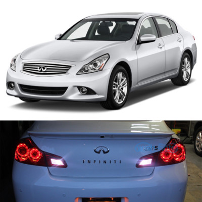 2X White LED Reverse / Back Up Lights For Infiniti G37 2008-2013 2010 2011 2012