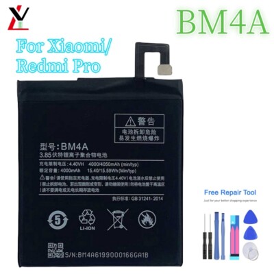 BM4A Replacement Battery High Quality For Xiaomi Redmi Pro 4050 mAh TOOLS