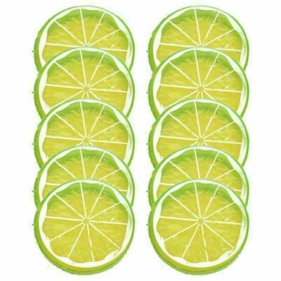 10-30X Artificial Fake Lemon Slice Fruit Simulation Fake Lemon Slices Home Decor