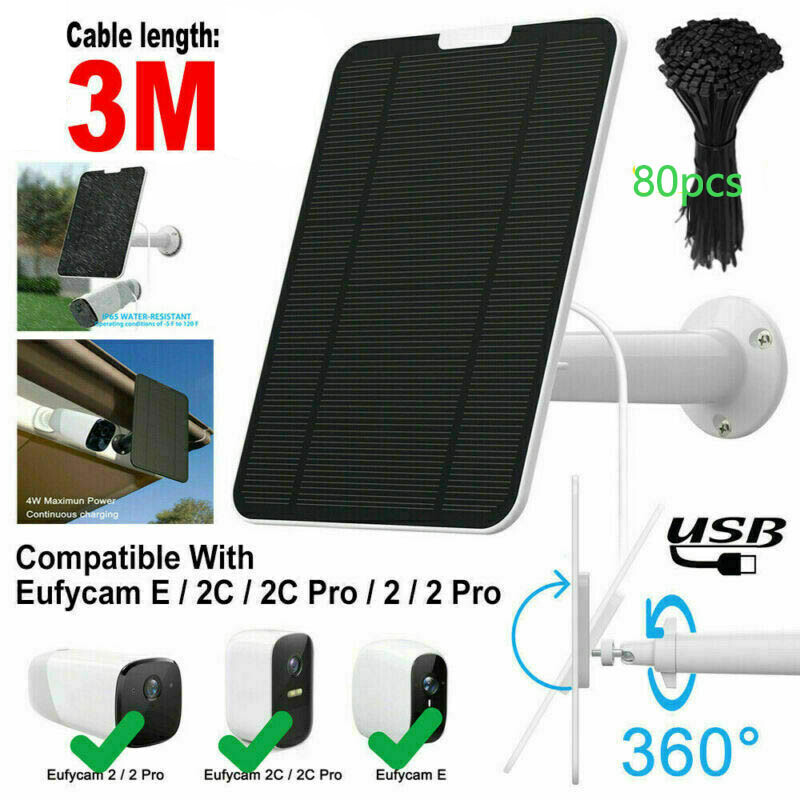 For Eufy Eufycam Cam E/2c/e/2 Pro Wall Mount Power Cable