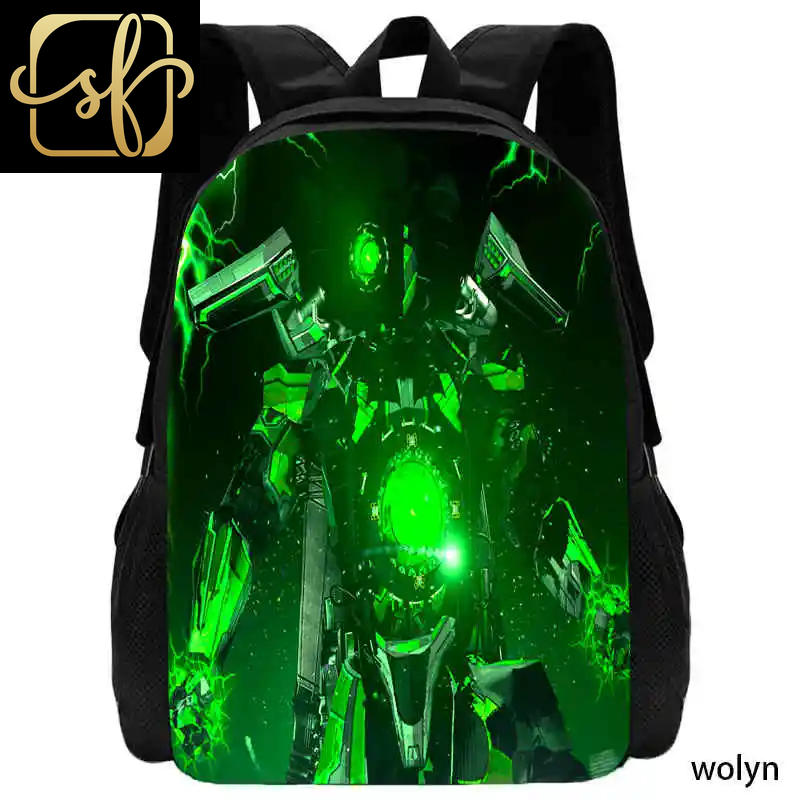 Newly Skibidi Toilet Backpack Titan Speakerman Children'S Bags Boy School Bag for Kids Backpack Anime Travel Backpack