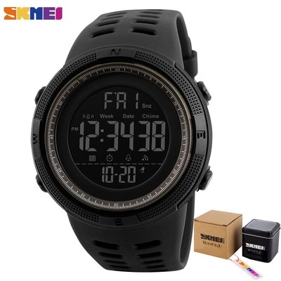 SKMEI 1251 Fashion Outdoor Sport Watch Men Multifunction Watches Alarm Clock Chr