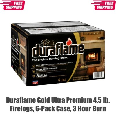 Duraflame Gold Ultra Premium 4.5 lb. Firelogs, 6-Pack Case