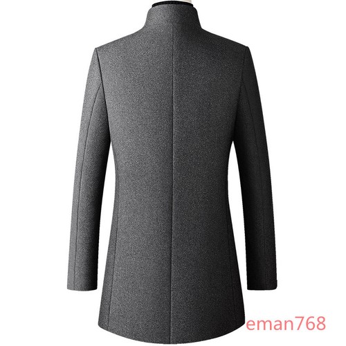 ジャケット・アウター Ameri COATING STAND COLLAR COAT xzbailisha Men's Woolen Short Coat Stand Collar Business