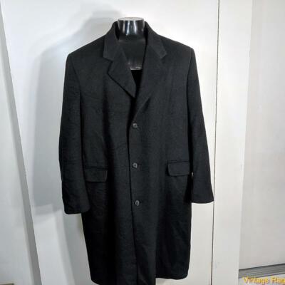 TODAY'S MAN Brookcraft Wool CASHMERE Coat Overcoat Mens 46L