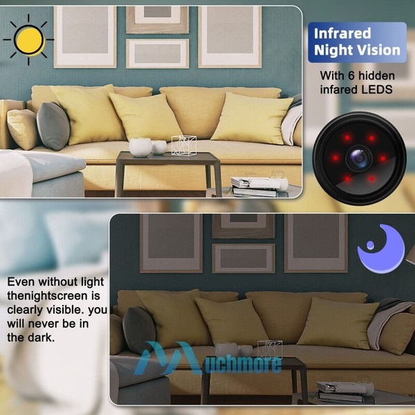 1080P WiFi Wireless IP Camera Mini Security Spy Hidden Cam with Audio Live Feed - Image 33