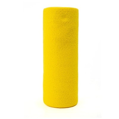 Yellow Reusable Microfiber Cleaning Cloths - 80 Tear-Off Sheets, 4 Rolls