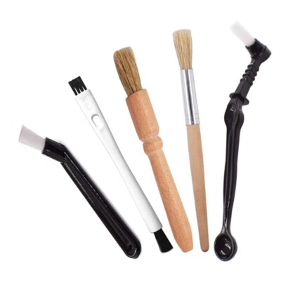 Coffee Brush Set Espresso Brush Kit,Wooden Coffee Grinder Machine Cleaning V4C1
