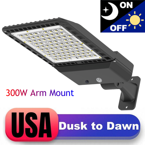200W 300W Watt LED Street Lights Commercial Outdoor Area Security Road Lighting