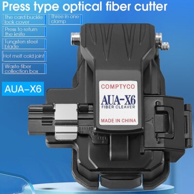 FTTH High-precision AUA-X6 for Cold Joint/hot Melt Optical Fiber Cleaver Machine