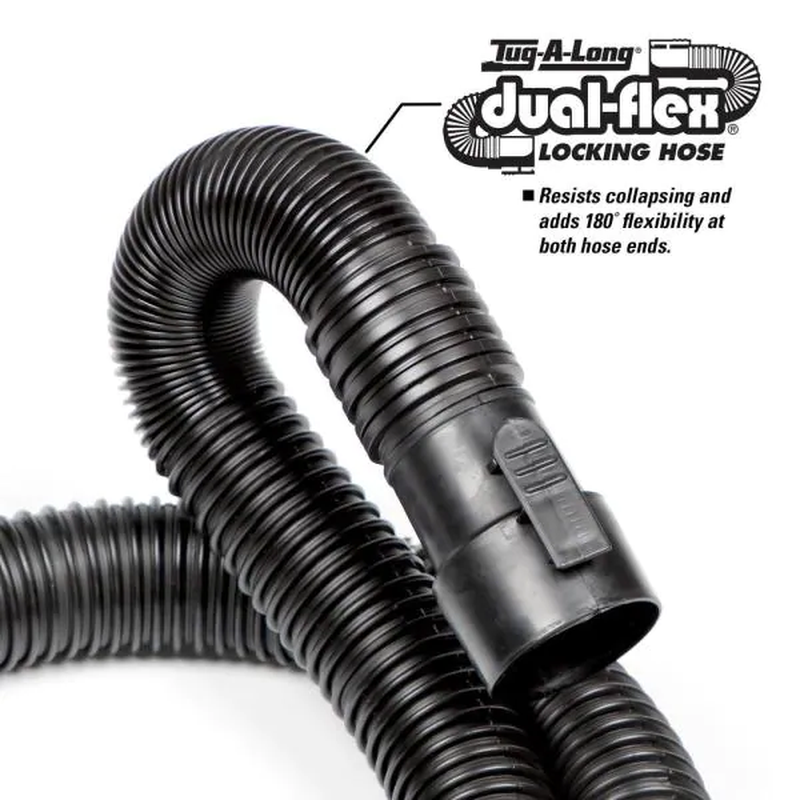 1-7/8 In. X 14 Ft. Tug-A-Long Locking Vacuum Hose for RIDGID Wet/Dry Shop Vacuum