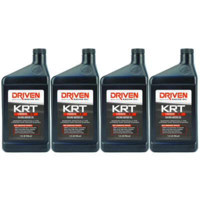 Driven Racing Engine Oil 03406 (4pk); 4 Stroke Karting Oil 0W-20 1qt Synthetic