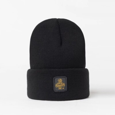 Черная Шапочка Refrigiwear Clark Hat с манжетой и нашивкой с Логотипом