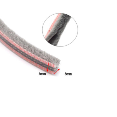 6mm x 6mm sliding door window seal strip draught excluder brush pile seal