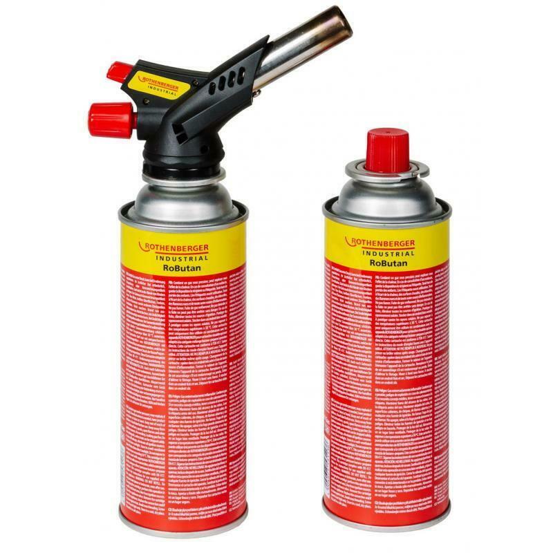 Rothenberger Gasbrenner Lötbrenner RS 220 Set Über-Kopf-Arbeiten 360° Drehung
