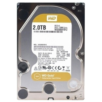Western Digital Gold 2TB WD2005FBYZ 7200RPM 128MB SATA III 3.5'' Hard Disk Drive