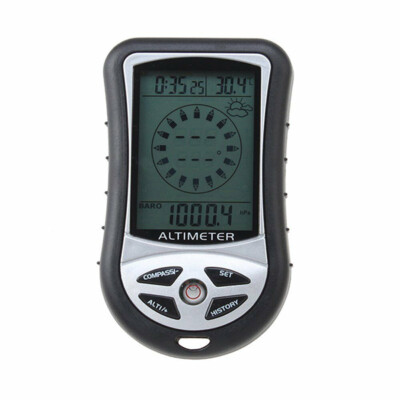 Portable Multifunction Altimeter Digital Compass Clock Barometer Thermometer