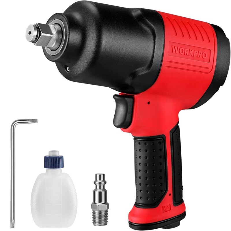 WORKPRO 1/2inch Drive Air Impact Wrench Pneumatic Impact Wrench 880ft.lb 7500RPM