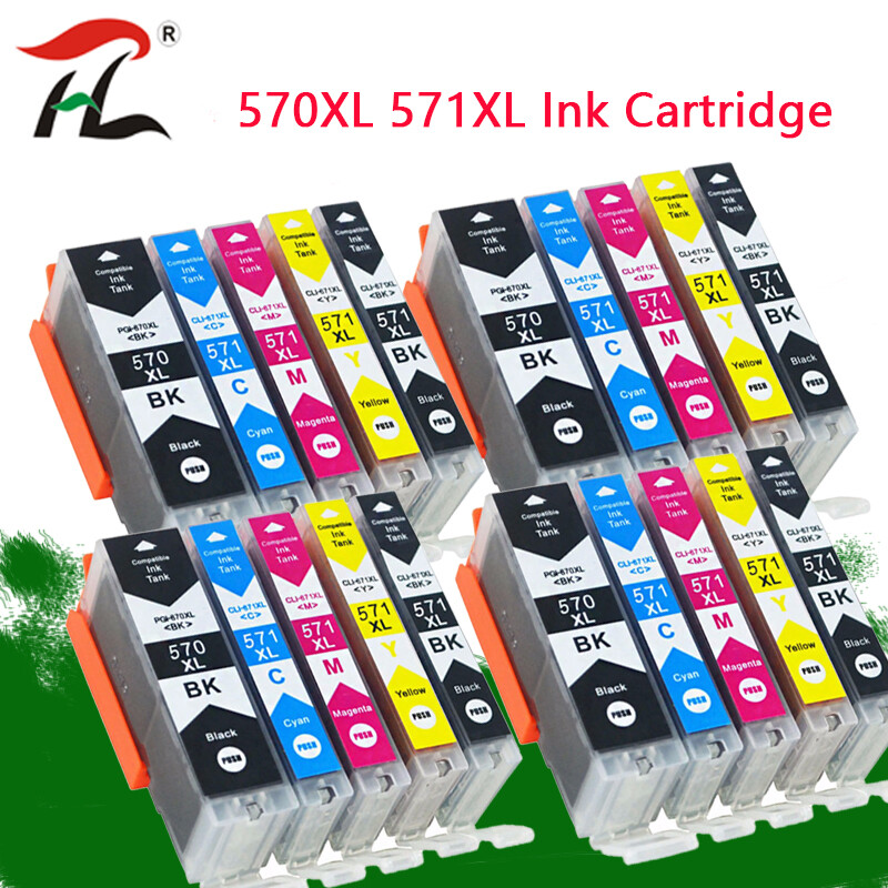 YLC GI570 PGI-570 CLI-571 Cartouche Compatible Pour Canon PIXMA MG5750 MG5751