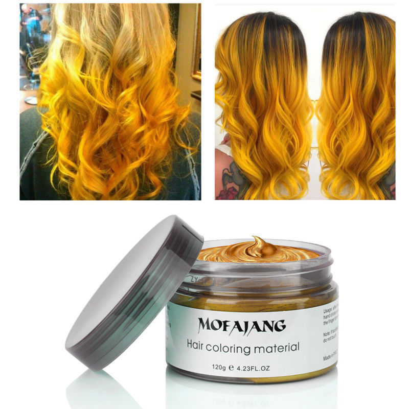 Mofajang Hair Color Wax Temporary Hair Dye Washable For Party